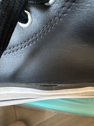Converse All Star Pelle Nere Tg 35
