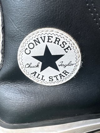 Converse All Star Pelle Nere Tg 35