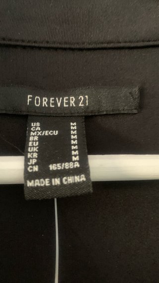 Vestido Forever 21 Negro Talla M