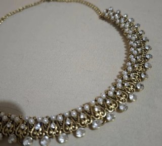 Set gioielli lusso oro e bianco