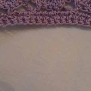 Bandana uncinetto cotone lilla taglia unica donna