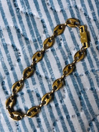 Pulsera plata bañada en oro