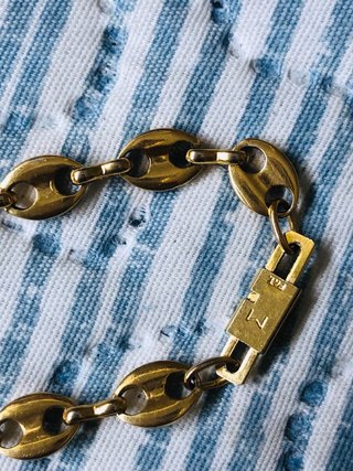 Pulsera plata bañada en oro
