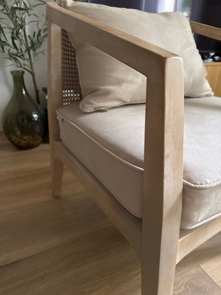Sillón Individual Rattan Sklum Beige