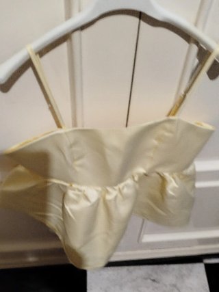 Camisa tirantes beige talla S