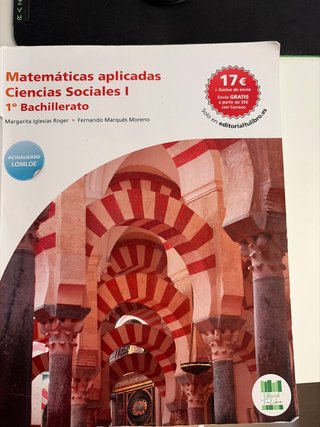 Libro de matemáticas aplicadas Ciencias Sociales