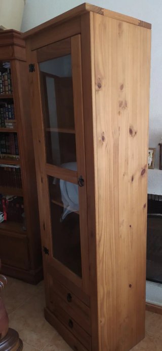 Vitrina estilo rustico mexicano, como nueva