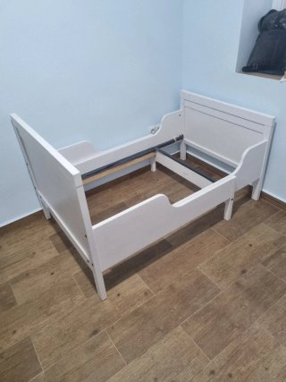 Cama infantil extensible blanca