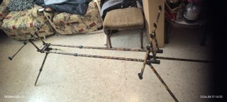 Trípode pesca camuflaje