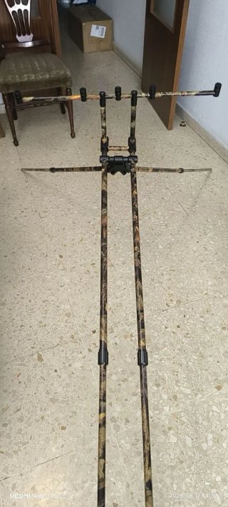 Trípode pesca camuflaje