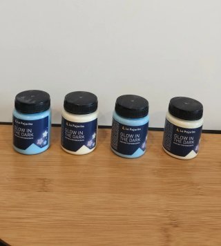 Set 4 Pinturas Glow in the Dark La Pajarita