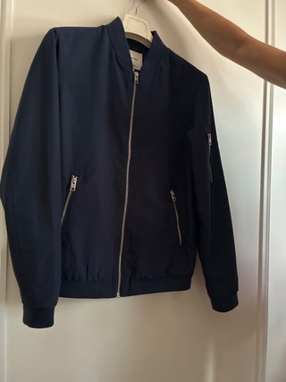 Chaqueta bomber azul