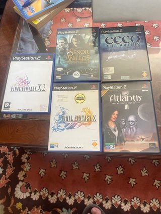 Pack 5 Juegos PS2: Final Fantasy X, X-2, Ecco, Atl