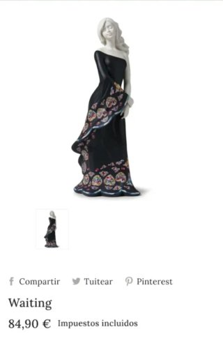 Figura Nadal Mujer Vestido Negro