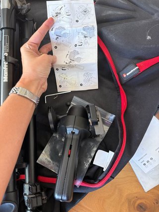 Trípode Manfrotto 190XB con empuñadura de rotula