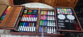 Maletín de pintura madera