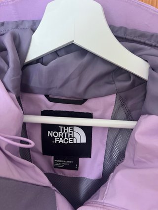 Parka The North Face gris y rosa
