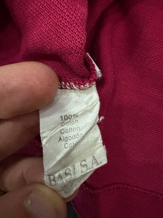 Polo Lacoste Rojo burdeos Vintage Original