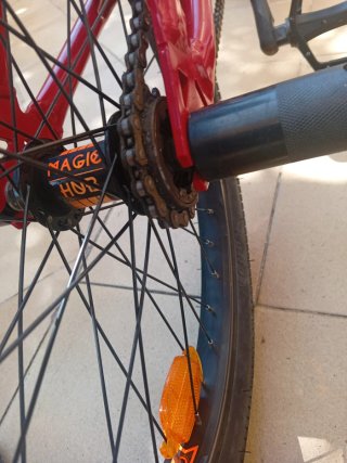 Bicicleta BMX B'twin Wipe Roja