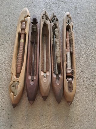 5 Navette per Tessitura in Legno