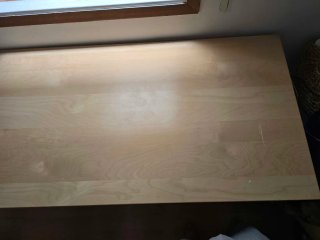 Mesa de escritorio madera y metal