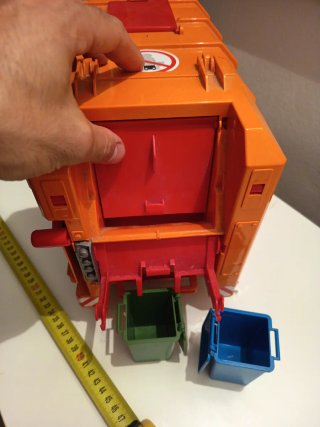 Camion Bruder immondizia arancione