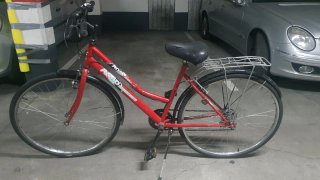 Bicicleta de paseo roja