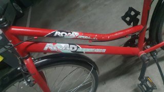 Bicicleta de paseo roja