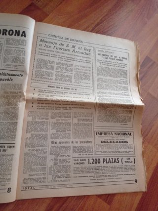 Periódico IDEAL Andalucia 23 Nov1975
