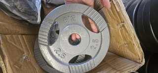 Disco Pesas Hierro Fundido 2.5kg Agarre