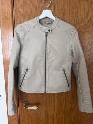 Chaqueta Cuero Pepe Jeans Beige