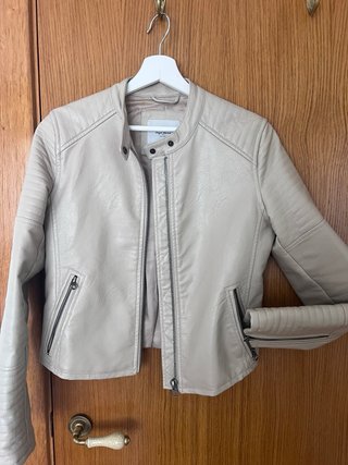 Chaqueta Cuero Pepe Jeans Beige