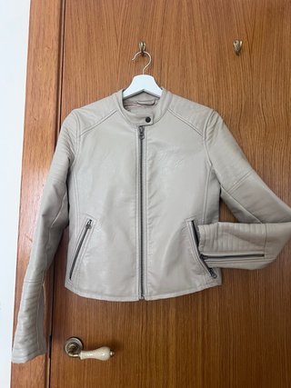 Chaqueta Cuero Pepe Jeans Beige