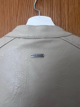 Chaqueta Cuero Pepe Jeans Beige