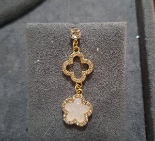 Set Bijoux Oro Bianco Fiore