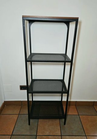 Estantería Ikea FJALLBO Negra y Madera