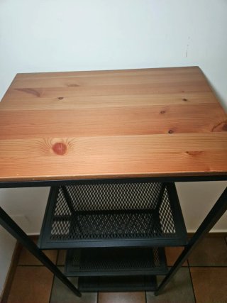 Estantería Ikea FJALLBO Negra y Madera
