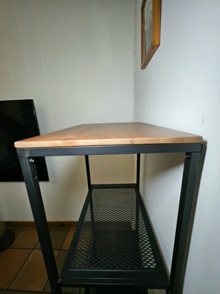 Estantería Ikea FJALLBO Negra y Madera