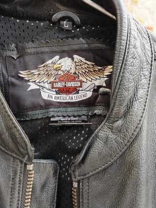 Chaqueta Cuero Harley-Davidson Negra