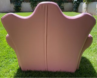 Sofá infantil rosa HOMCOM piel sintética