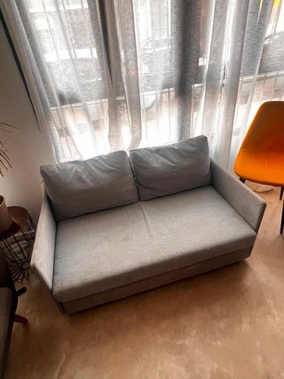 Sofá Cama Gris Tela