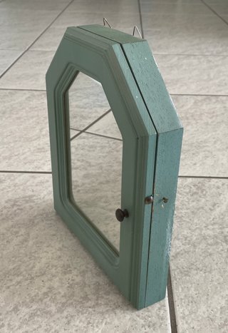 Cassetta Portachiavi da parete legno con specchio