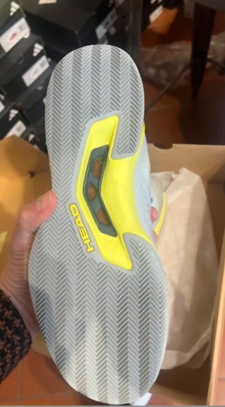 Zapatillas HEAD Tenis Gris y Amarillo