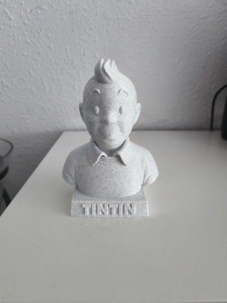 Estátua Tintin Mármol Nueva