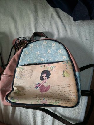 Bolso Mochila Niña Diseño Floral
