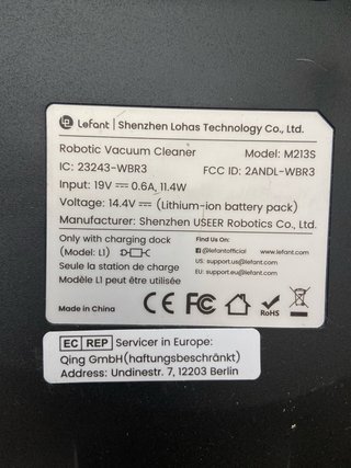 Robot aspirador Lefant M213S