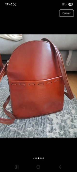 Mochila Marrón Doble Asa