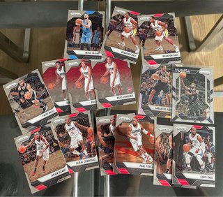 Lote 96 cartas NBA – Panini, Hoops, Prizm, Select