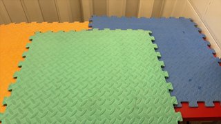 Tapete Tatami Puzzle Azul y Verde