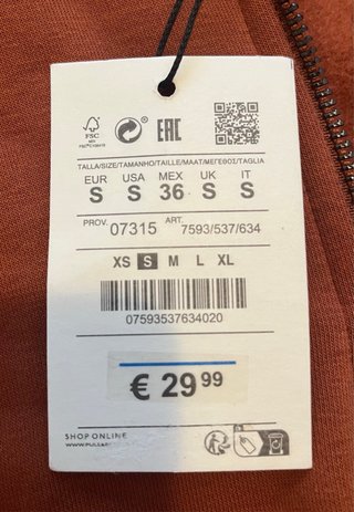 Sudadera Pull&Bear cremallera nueva